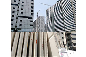 Facade panels and interior walls made of fiber cement